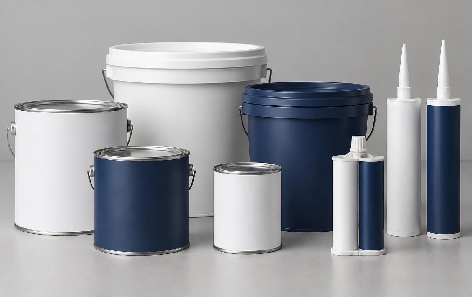 Private label packaging: cans, pails and adhesive cartridges